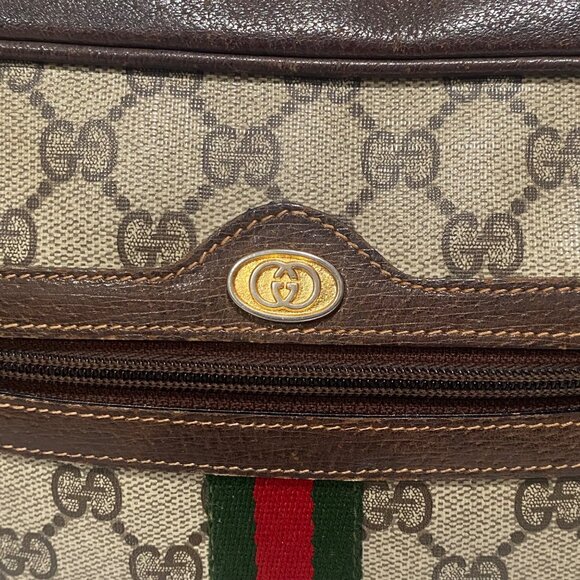 Vintage Gucci GG Supreme Sherry Line Shoulder Bag in Tan Brown - Picture 5 of 11